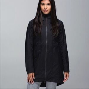 Women's Black lululemon rain Jacket